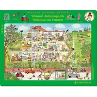 Gerstenberg Verlag Wimmel-Rahmenpuzzle Sommer Motiv Wohnhaus