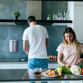 Relaxdays Kosmetikeimer 3 l Silber