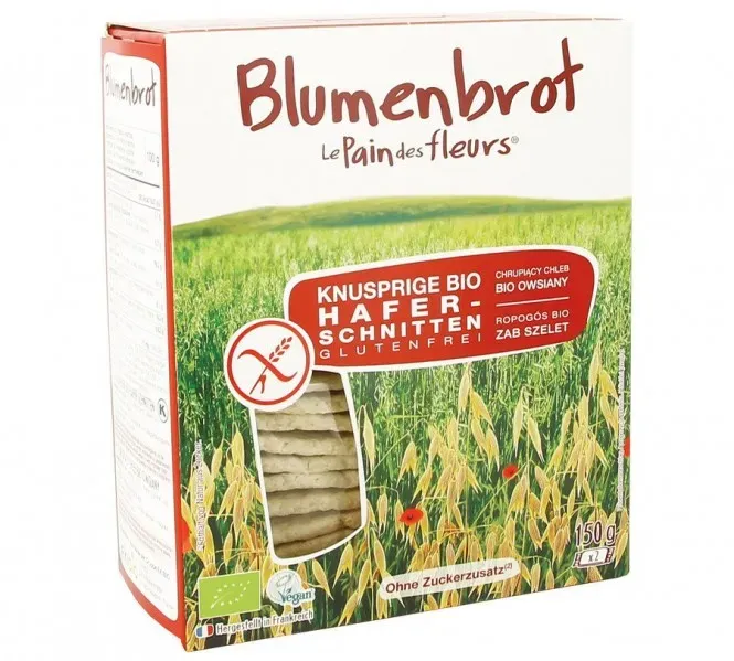 Blumenbrot Knusprige Bio Hafer-Schnitten