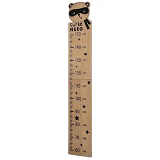 Meinposten Messlatte Messlatte Kinder Holz 60-150 cm Größenmesser Jungen und Mädchen (1-tlg) braun
