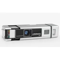 Lomography Lomomatic 110 Kamera & Blitz Metal edition