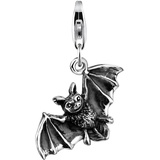 Nenalina Charm Fledermaus Halloween 925 Silber silberfarben Damen