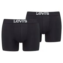 Levi's Levis Herren Solid Basic Boxershorts 2 er Pack - 905001 schwarz L