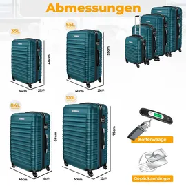 Kesser Koffer-Set 4-tlg. petrolgrün