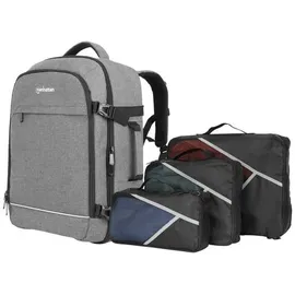 Manhattan Notebook Rucksack Notebook-Rucksack mit Gerätefächern für Laptops bis zu 17,3\ ,Tablets bis zu 11\ Passend für maximal: