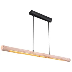 Globo LED-Pendelleuchte Mella Holz Braun
