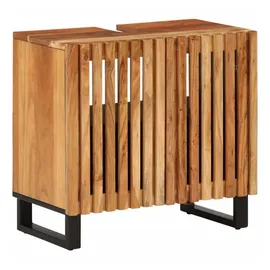 vidaXL Waschbeckenunterschrank 62x34x58 cm Massivholz Akazie