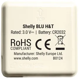 Shelly BLU H&T, Elfenbeinfarben, Temperatur-/Feuchtigkeitssensor