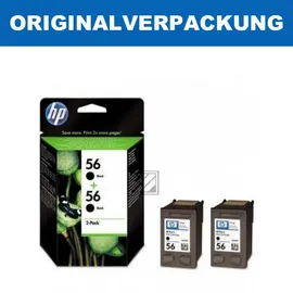 HP 56 schwarz 2er-Pack C9502AE
