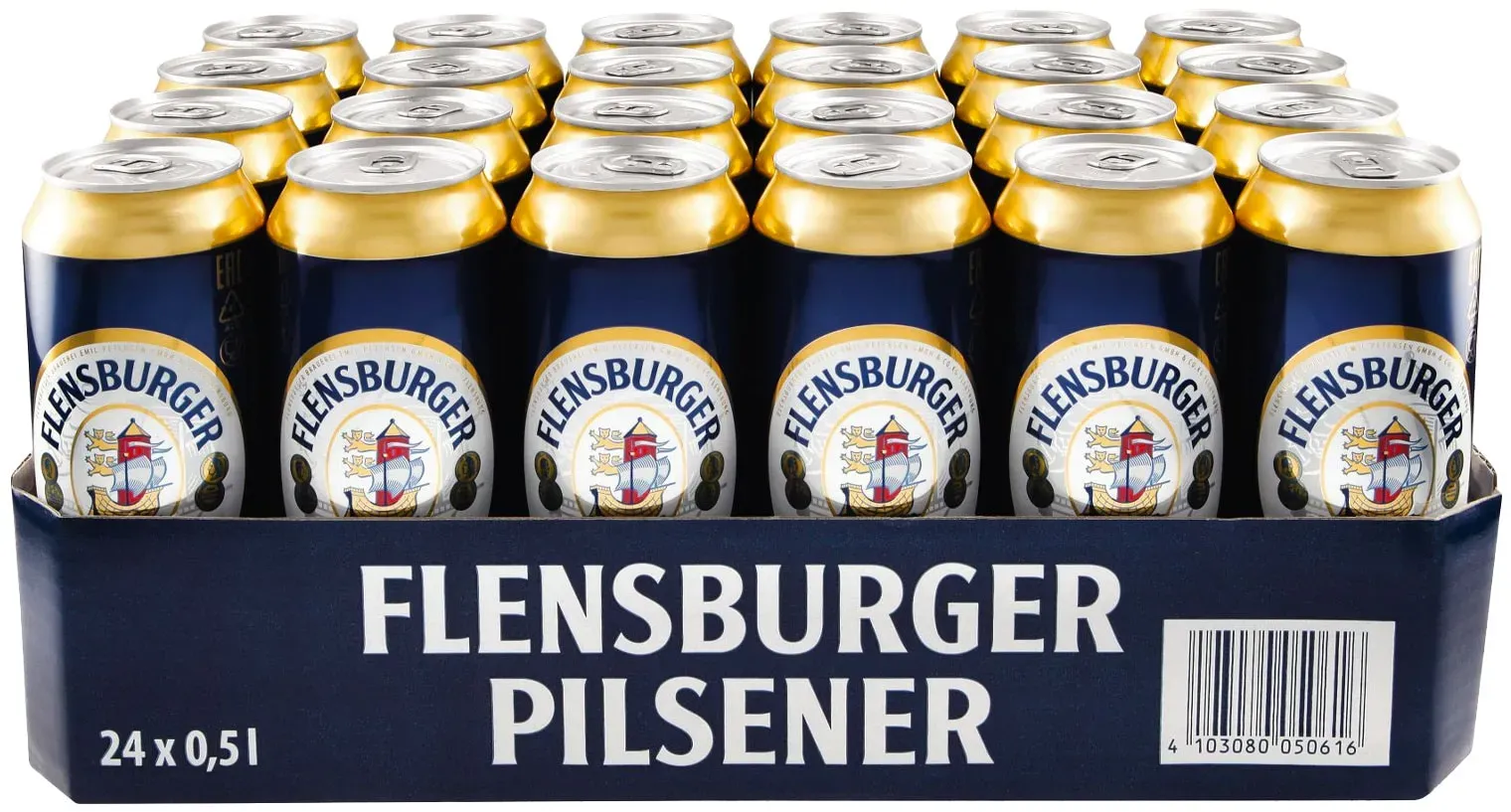 Flensburger Pilsener 4,8 % vol 0,5 Liter Dose, 24er Pack