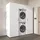 roomartstore.de Duo-I Hochschrank 187 cm Weiß Holz, Spanplatte