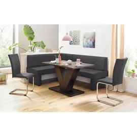Home Affaire Eckbank »Nils«, Sitz und Rücken gepolstert, verschiedene Qualitäten grau Sitzbänke, 33161152-0 B/H/T: 202 cm x 89 cm x 152 cm