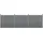 [neu.holz] Lamellenzaun 180 x 75 cm Grau/WPC