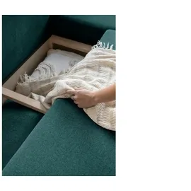 miuform Eckcouch Polyester 8-Sitzer Türkis
