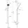 Ideal Standard Idealrain Brausegarnitur mit Stange 2 Strahlarten Seide Schwarz BE414XG