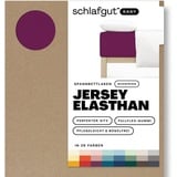 schlafgut Easy Jersey Elasthan Boxspring 180 x 200 - 200 x 220 cm purple deep