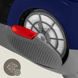 Zeegma Zonder Verre Flow Beutelloser Staubsauger Blau