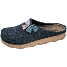 Fischer Markenschuh Pantolette Blau 36