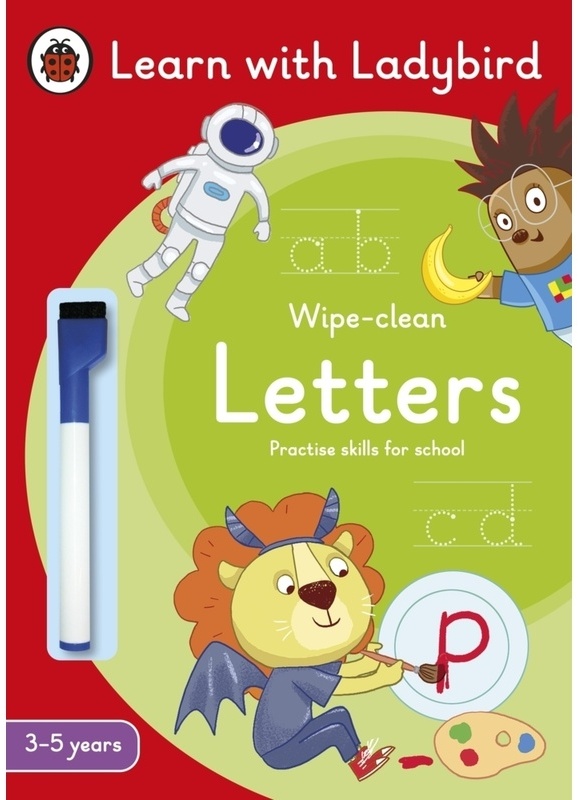 Learn With Ladybird / Letters: A Learn With Ladybird Wipe-Clean Activity Book 3-5 Years - Ladybird, Kartoniert (TB)