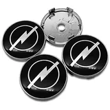 LyTTuu 4 Stück Auto Radnabenkappen für Opel OPC Astra J h g k Insigne Corsa 60mm Radmittenabdeckung Nabenmittelkappe Felgendeckel Felgenkappen Radnabenabdeckung Radnaben,B