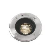 faro BARCELONA Boden-Einbauleuchte Aluminium Edelstahl Ø 13 cm GU10 max. 8W grau