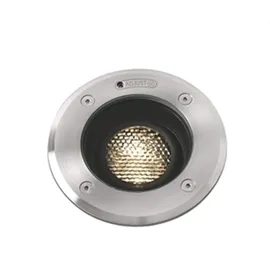 faro BARCELONA Boden-Einbauleuchte Aluminium Edelstahl Ø 13 cm GU10 max. 8W grau