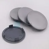 4 x Nabenkappen Nabendeckel Felgendeckel 64,0-57,0 mm - silber