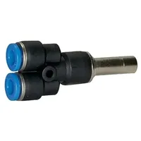 Riegler Y-Steckverbindung, Stecknippel 6 mm »Blaue Serie« mini, Schl.-