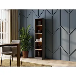 ibonto Bücherregal Vielseitiges Klassisches Bücherschrank Robustes Standregal
