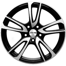 GMP Astral 7,0 x 17 4 x 98 ET35 MB58,1 Schwarz Poliert