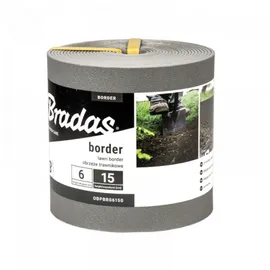 Bradas Rasenkante Beeteinfassung BORDER 600 x 15 cm grau