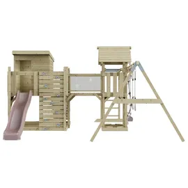 OUTDOORTOYS Spielturm Malou Holz Altrosa
