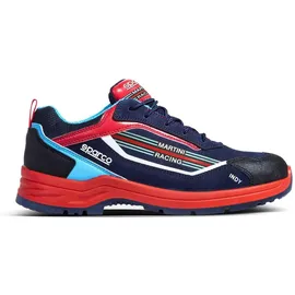 Sparco Indy Sanremo esd S3S sr Sicherheitsschuh, Blau/Rot, 43 - 43