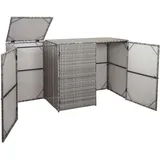 MCW Mülltonnenverkleidung E25 195 x 110 x 66 cm grau