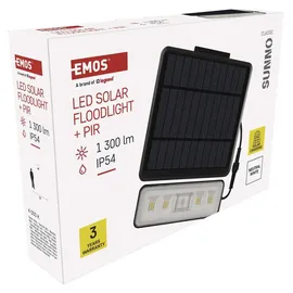 EMOS LED Solarlampe SUNNO schwarz 1,8m Kabel 1300lm mit Bewegungsmelder