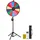 Vevor Glücksrad Drehrad (61 cm) 14 Slots Glücksrad mit Stativ, höhenverstellbar, Lotteriespiele Gewinn-Roulette mit Tafelschwamm & 2 Markern, 6 Farben, ideal für Party Kneipe Messe Karneval