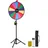 Vevor Glücksrad Drehrad (61 cm) 14 Slots Glücksrad mit Stativ, höhenverstellbar, Lotteriespiele Gewinn-Roulette mit Tafelschwamm & 2 Markern, 6 Farben, ideal für Party Kneipe Messe Karneval