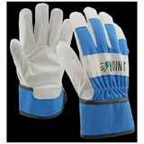 OX-ON Kinderhandschuh PU / Baumwolle blau 8-10 Jahre
