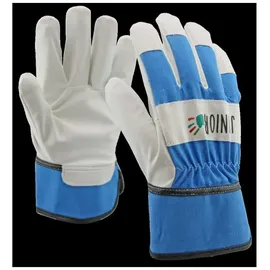 OX-ON Kinderhandschuh PU / Baumwolle blau 8-10 Jahre