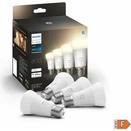 Philips Hue White E27 Viererpack 800lm - E27-Glühbirnen – 4er-Pack