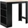 [en.casa] Bartisch Kouvola 110 x 50 x 103 cm Schwarz/Eiche-Optik