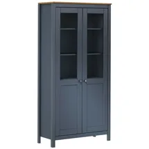 vidaXL Highboard Hill Grau 85x37x170,5 cm Massivholz Kiefer