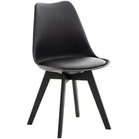 TPFLiving Esszimmerstuhl, Schwarz, Textil, 49x83x50 cm, Esszimmer, Stühle, Esszimmerstühle,