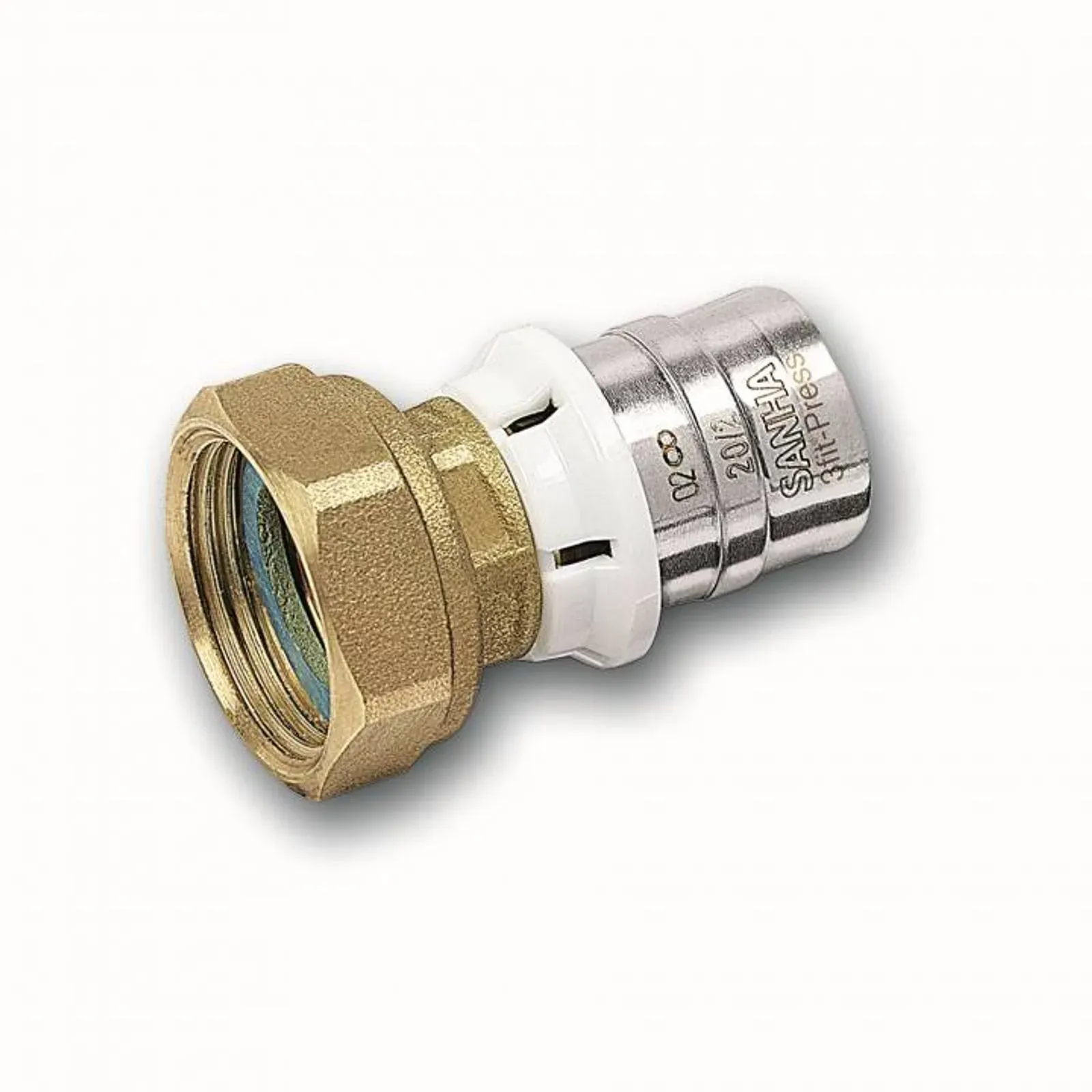 Aluverbund Pressfitting SANHA bleifrei Übergangsverschraubung Innengewinde 20 x 2 - 3/4