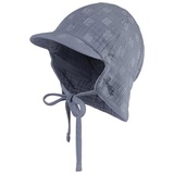 STERNTALER Wende-Schirmmütze mit Nackenschutz graublau, Gr.47,