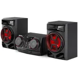 LG CK43N Soundsystem, 300 W, Bluetooth, USB, AUX-Eingang, Synchronisation, Partysteuerung, Equalizer, MP3-Player, leistungsstarkes Audio für Zuhause und Partys, Schwarz