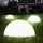 ETC Shop Solarleuchte Halbkugel Kugelleuchte Solar Außen Gartendeko Halbkugel, weiß, LED Leuchtmittel, D 20 cm, 4er Set