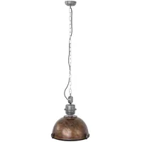 Steinhauer Hängeleuchte Pendelleuchte Esszimmerlampe braun Retro Industrial Metall Glas
