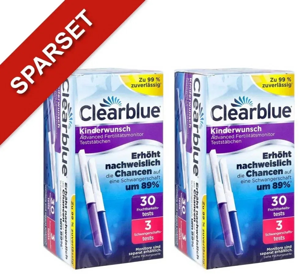 Clearblue Fertilitätsmonitor Teststäbchen 30+3