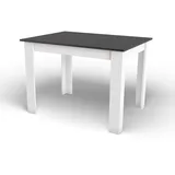 Tisch NP 120x80 Schwarz + Weiß
